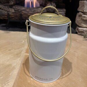 BEEKMAN 1802 COLLECTIBLE GOAT MILK DAIRY NY FARM OLD FASHIONED TIN CAN PAIL 2025
